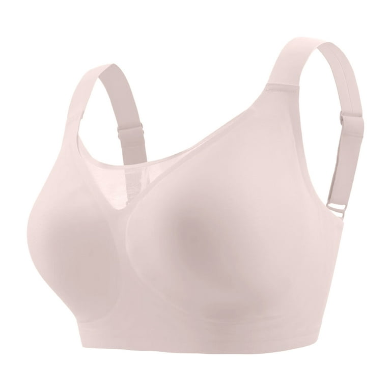 EHQJNJ Seamless Bra Non Wired Bra Women'S Padded Full Cup Bra without  underwire with Padding Seamless Bustier Bralette Breathable Soft Womens  Sports