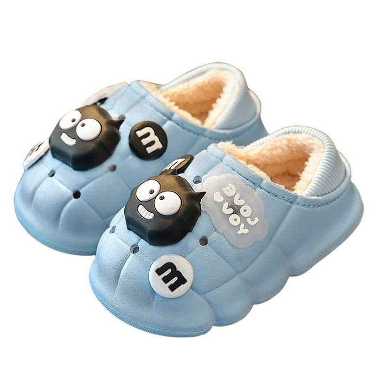 EHQJNJ Shoes Boys Winter Happy Face Coalball Children Cotton Slippers Girls  Indoor Non Positioning Decorations Non Slip Plush Cotton Shoes Toddler Boys  Sneakers Size 8.5 Baby Girl Booties 
