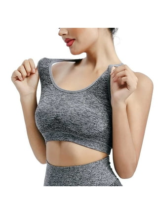 Womens Underwire Super Gather Sports Bra Front Side Buckle Lace