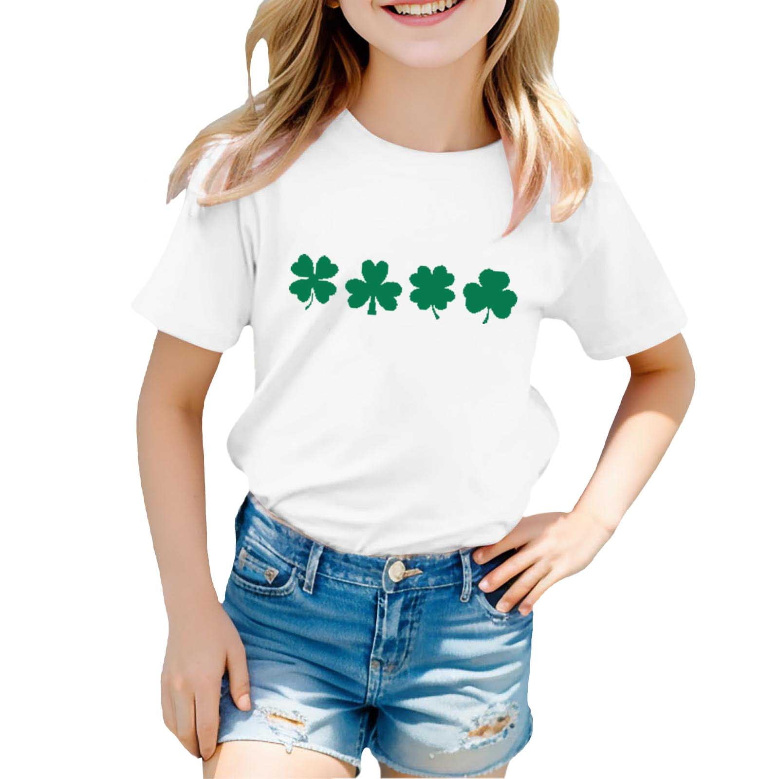 St. Patrick's Day Emoji T-Shirt for Girls and Women