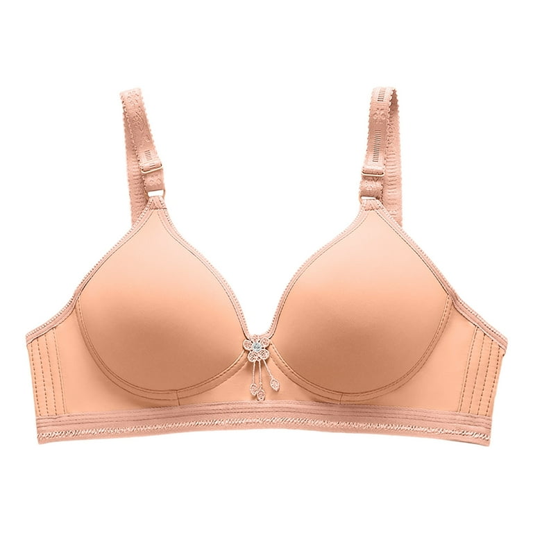 EHQJNJ Strapless Bra for Big Busted Women Women'S Comfortable Gathering No  Steel Ring Comfortable Thin underwear Middle and Elderly Bra Strapless Bra
