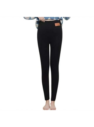 Famulily Women Fleece Leggings for Winter High Waist Elastic Solid Casual  Warm Thick Thermal Tights Footless Yoga Pants Black S : :  Clothing, Shoes & Accessories