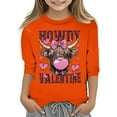 EHQJNJ Toddler Valentines Day Gifts Girls' Fashion T Shirt with Cropped