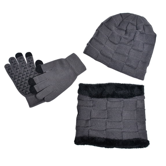 EHQJNJ Toddler Winter Hat and Gloves 3Pcs/Set Boys Hat Lined Hat Scarves Gloves for Toddler Boy Girls Children Winter Warm Knit Cap Kids Toddler Winter Hat Girls Age 1-2 Baby Hats 0-3 Months