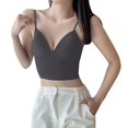 thumbnail image 1 of EHQJNJ Underwire Bras for Women Front Closure Tank with Built in Bra Womens Tank Tops Adjustable Strap Stretch Cotton Camisole with Built in Padded Shelf Bra Lace Bralettes for Women with Support, 1 of 8