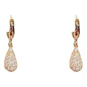EHQJNJ Unique Earrings for Women Fashion Zircon Micro Encrusted Droplet Earrings Small Earrings Temperament Earrings Stud Earrings Hot Pink Earrings Earring Hoops for Jewelry Making