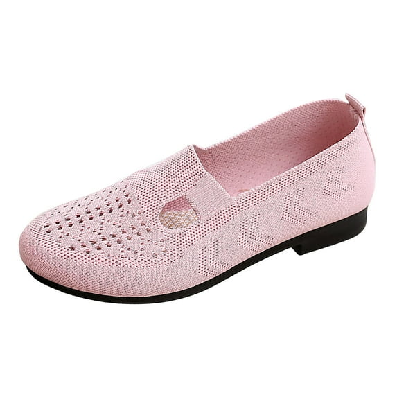EHQJNJ Walking Shoes Women on Dressy Summer Hollow Out Breathable Soft Sole Anti Flat Sole Casual Shoes for the Middle Aged and Elderl Shoes for Women Dressy Casual for Winter