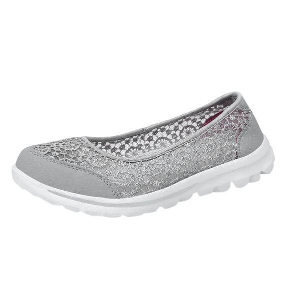 EHQJNJ Walking Shoes for Women Black Breathable Lace up Shoes Flats Casual Shoes Unisex Lightweight Mesh Work Shoes Sporty Breathable Work Trainers