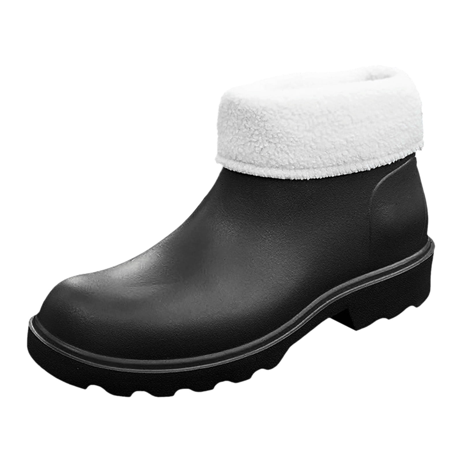 EHQJNJ Western Chief Rain Boots Women 2024 New Korean Edition Anti and Durable Detachable Plush Eva Light Sole Rainshoes and Rainboots Cute Rain Boots Women Rain Shoes for Women Wide Width