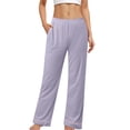 thumbnail image 1 of EHQJNJ Wide Leg Sweatpants Women Petite Length Women's Casual Wide Leg Cozy Pants Sweatpants Comfy Sports Pants with Pockets, 1 of 6