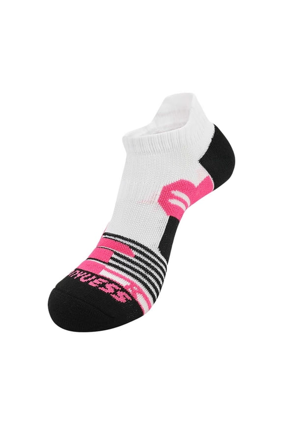 Women's Sports Socks Nano Socks Light Compression Socks for Women White Ruffle Socks