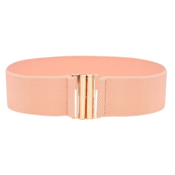 EHQJNJ Womens Belts Fashion Fashion Lady Wide Belts Women Wide Elastic Belt Buckle Waist Dress Stretch Straw Belt Brown Leather Belt Women