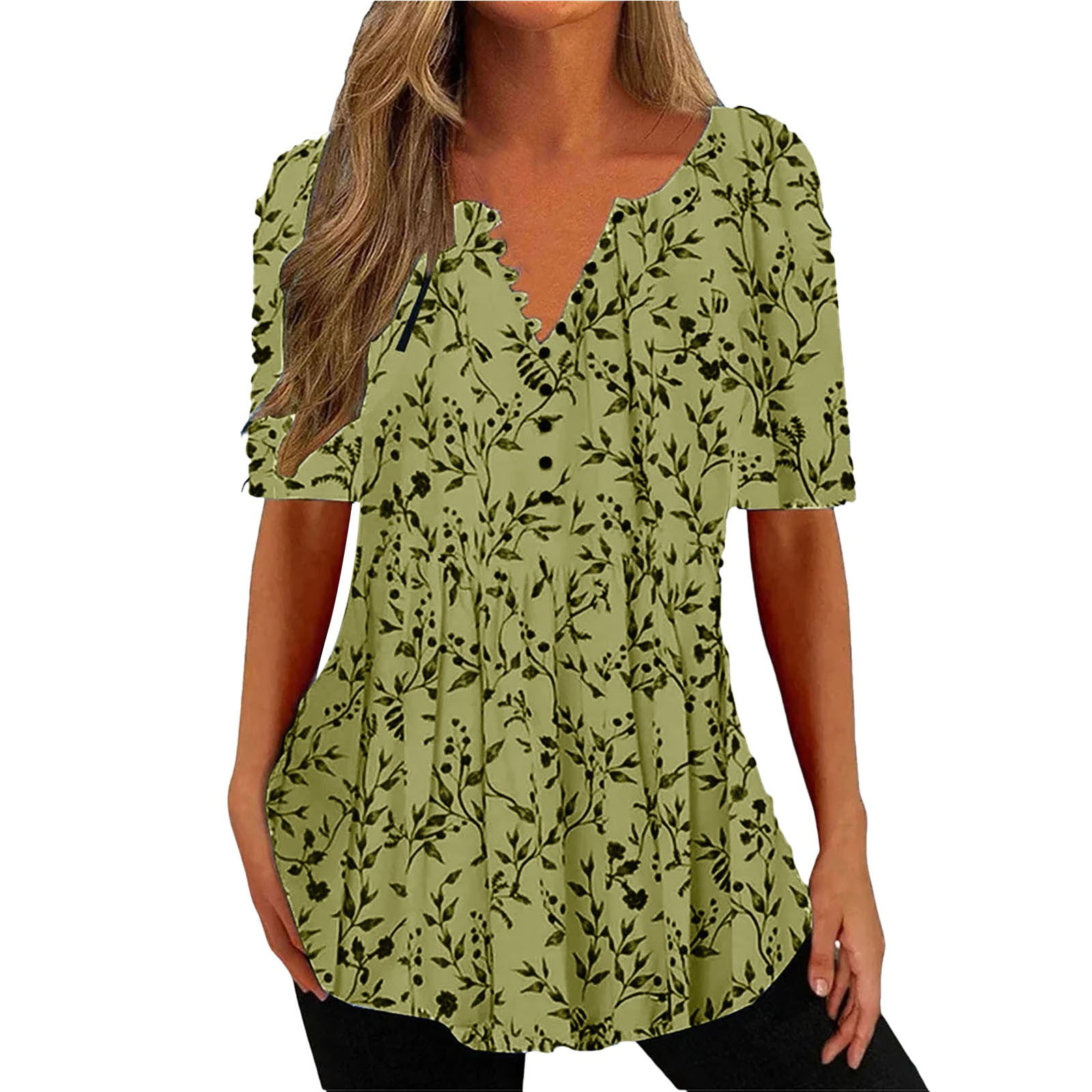  CHGBMOK 2024 Going Out Blouse for Teen Girls Womens Blouses and  Shirts 2024 Summer Short Sleeves T-Shirts Leopard Stitching Tunic Tops  Casual Comfy Blouse Tees Blusas Mujer Verano Elegantes : Sports