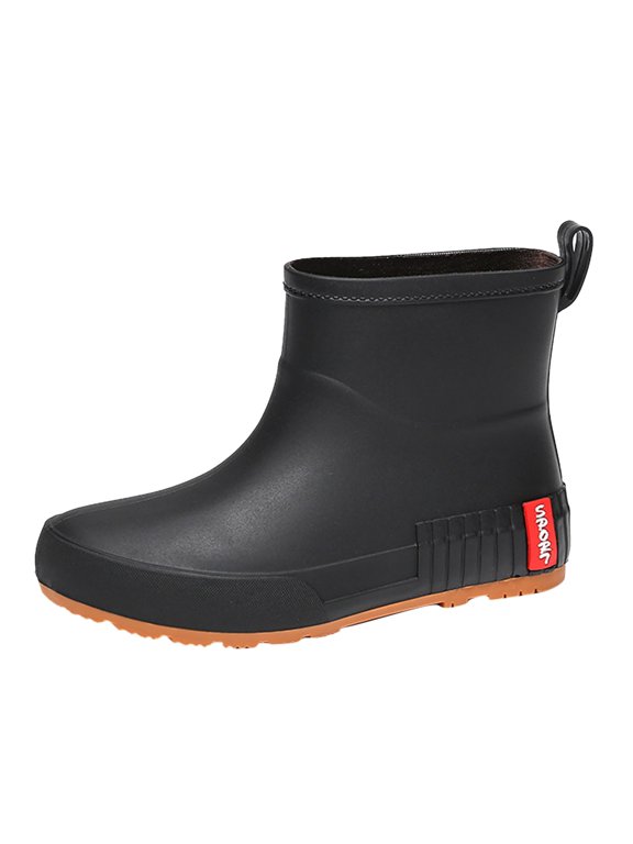 Womens Rain Boots Tall Slim Mid Barrel Rain Boots Student Plus Velvet Warm Waterproof Non Wear Water Shoes Rubber Shoes Western Chief Rain Boots Women Insulated Rain Boots Women