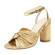 EHQJNJ Womens Sandals Dressy Black Women's Platform and Wedge Sandals Women's European and American Summer Pleated Bow Thick High Heel Buckle Fish Mouth Wedding Sandals Dress Shoes