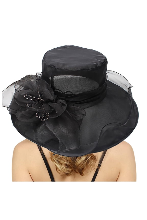 Womens Sun Hats with Bow Womens Summer Dress Hat Wide Leaf Flower Bridal Shower Hat Sun Hats Beach Hat Put It On My Husbands Tab Trucker Hat Hiking Hat Women Small