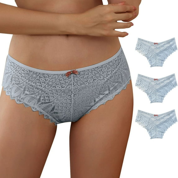 EHQJNJ Womens Underwear Boyshorts Plus Size Womens Panties Plus Size Nylon Panties for Women Crochet Lace Lace up Panty Hollow Out Underwear
