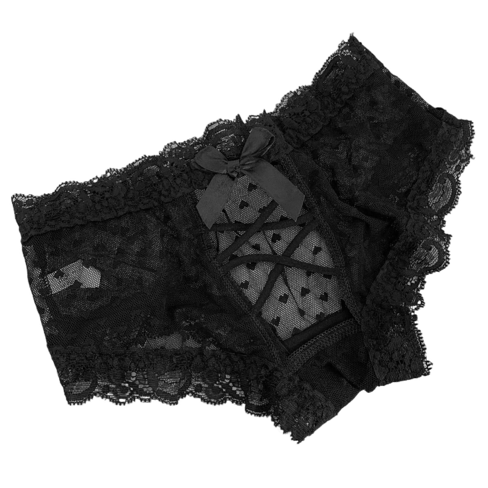 EHQJNJ Womens Underwear High Waist Thong Womens Panties Lace Waist Lace