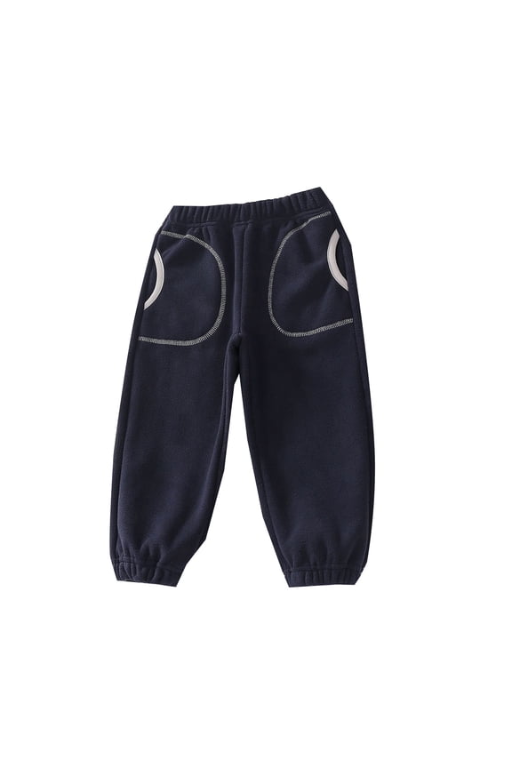 Boys Pants Kids Casual Pants Fashion Thicken Close Pants With Pockets Loose Trousers Fall Pants 2024