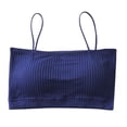 thumbnail image 1 of EHRWE Breathable Liftup Air Bra Fashion Women Sleeveless Striped Padded Tank Tops Spaghetti Strap Crop Top Smoothing Bras, 1 of 1