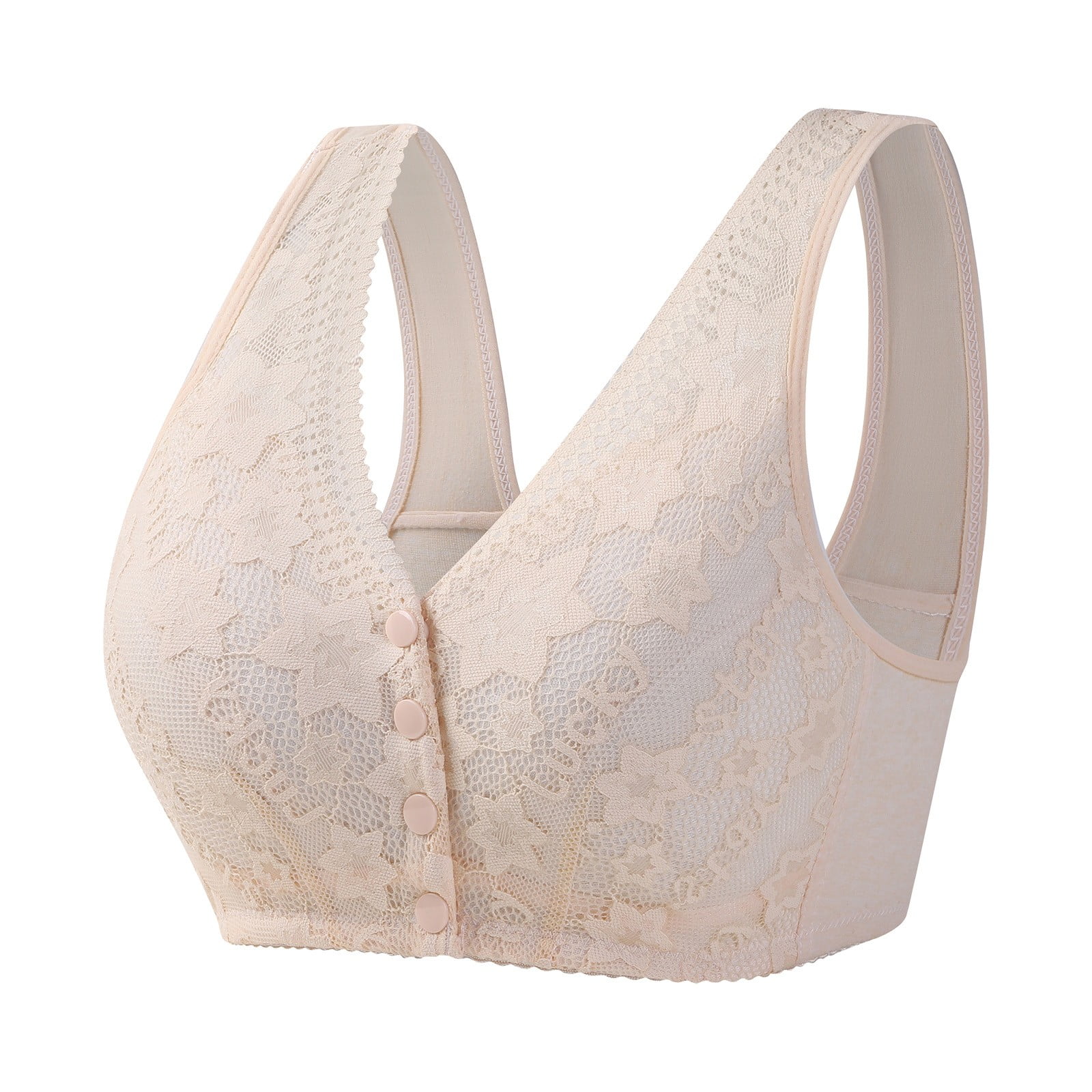 EHRWE Comfortable Seamless Full Coverage Bra For Women Wirefree Front ...