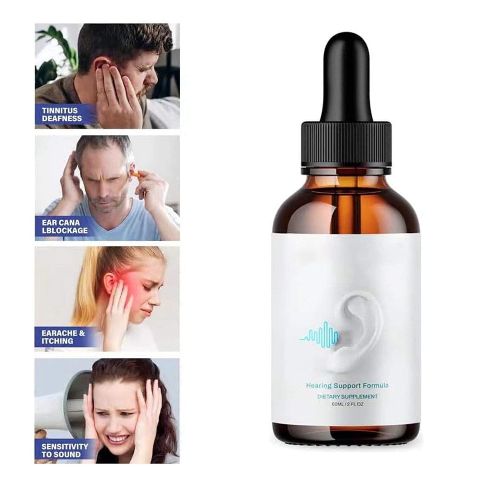 EHRWE Ear Drops Tinnitus Ear Drops Liquid Ear Drops Help Eardrum Health