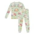 thumbnail image 1 of EHRWE Easter Pajama For Kids Children's Cute Printed Long Sleeve Pajama Set With Top And Pants Loungewear Kids Sleepwear For 6-7 Years, 1 of 3