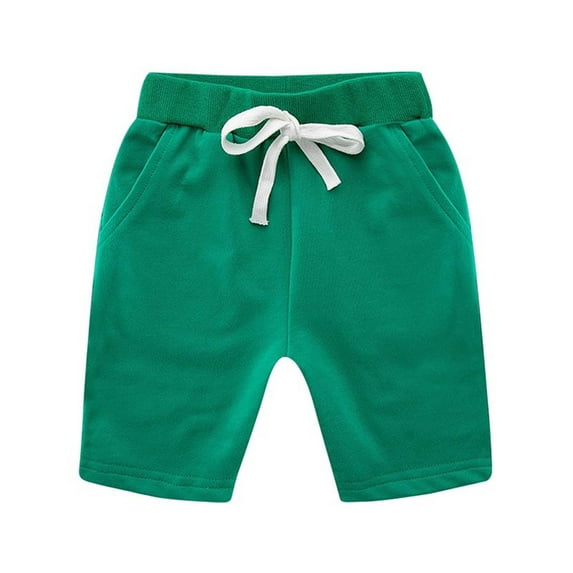 EHRWE Girls Shorts Kids Toddler Baby Girls Boys Solid Color Spring Summer Shorts Ruffle Clothes Beach Trousers For 2-3 Years
