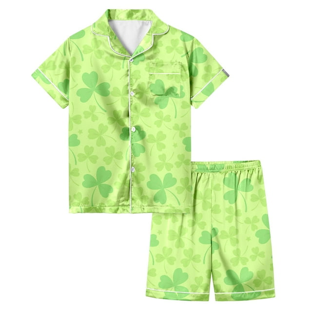 st patricks day toddler pjs