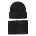 thumbnail image 1 of EHRWE Kids Winter Beanie Hat Toddler Kids Boys Girls Beaniess Hat Scarf Set Winter Cute Solid Color Knit Cap Neck Warm Cold Weather Hats Children Classic, 1 of 3
