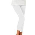 thumbnail image 1 of EHRWE Leggings For Women Ladies Elastic Pleated Leggings Womens Pencil Pants Trousers Classic, 1 of 4