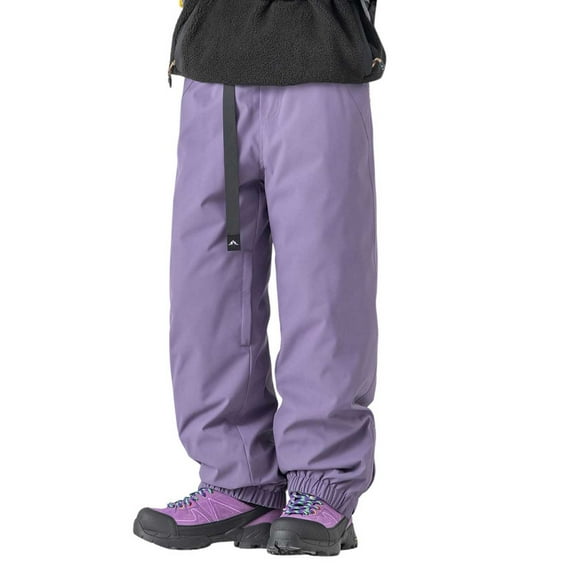 EHRWE Men's Casual Pants Male Winter Padded Ski Pants Windproof Hard Charge Down Pants Cold 90 White Down Leisure Pants Breathable