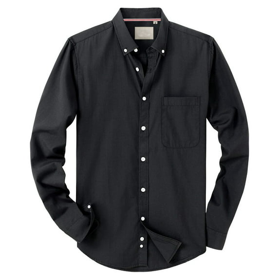 EHRWE Mens Shirts Male Slim Fit Long Sleeve Shirt Casual Linen Blend Business Wear Solid Color Top Beach Hawaiian Shirts