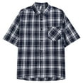 thumbnail image 1 of EHRWE Mens Shirts Summer Plaid Shirt Male Fashion Leisure Version Of The New Thin Short Sleeve Shirt Beach Hawaiian Shirts, 1 of 5