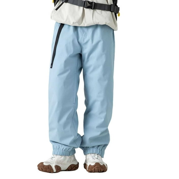 EHRWE Pants For Men Winter Padded Ski Pants Windproof Hard Charge Down Pants Cold 90 White Down Casual Pants Breathable