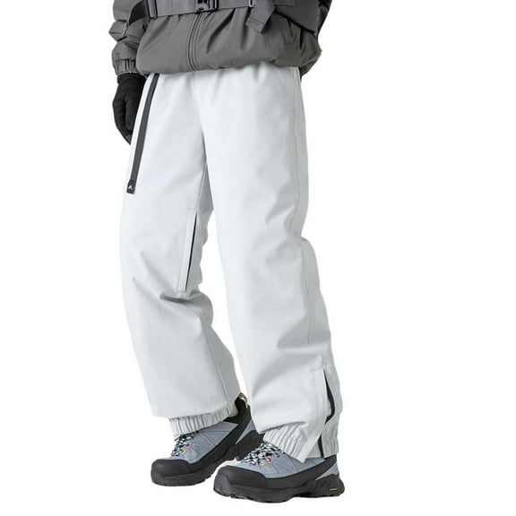 EHRWE Pants For Men Winter Padded Ski Pants Windproof Hard Charge Down Pants Cold 90 White Down Casual Pants Lounge Pants