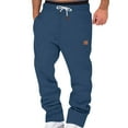 thumbnail image 1 of EHRWE Pants For Men Fleece Lined Sweatpants Wide Straight Leg Pants Bottom Sweatpants Joggers Pants Workout High Waisted Yoga Pants With Pockets Comfort Style, 1 of 4