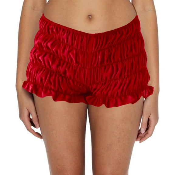 EHRWE Shorts For Women Ladies Spring Summer Solid Color Gingham Ruffled Shorts Casual High Waisted Fashion Bottoms Vacation Trendy 2025