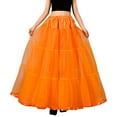 thumbnail image 1 of EHRWE Skirts For Women Big Swing Long Boneless Skirt Half Shag Petticoat For Carnival Festival Party, 1 of 4