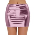 thumbnail image 1 of EHRWE Skirts For Women Carnival Dazzling Metal Wrap Hip Skirt Fashion Elegant Women's Skirt Leather Skirt For Party, 1 of 4