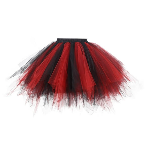 EHRWE Skirts For Women Dance Party Patchwork Skirt Holiday Party Costume Tutu Ballet Skirts For Carnival Festival Party