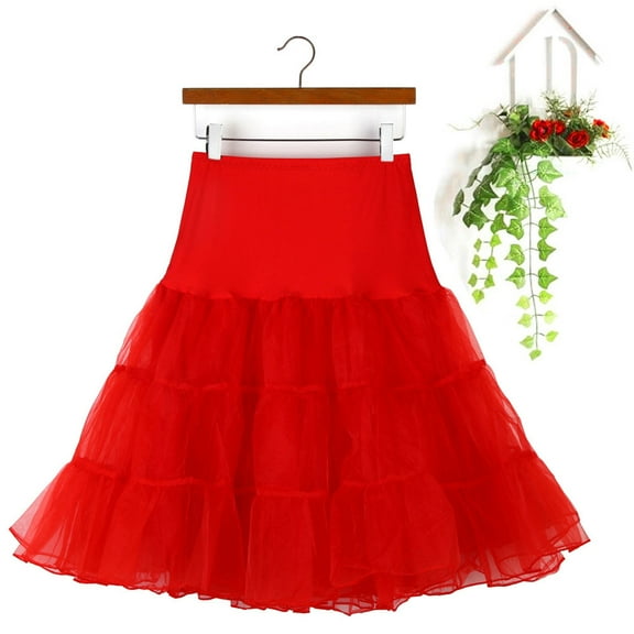 EHRWE Skirts For Women High Waist Pleated Short Skirt Adult Tutu Dancing Skirt For Party