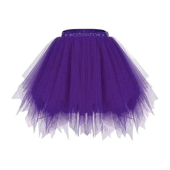 EHRWE Skirts For Women Tutu Skirt Mesh Party Dress Elegant Wedding Gown Half Length Skirt For Party