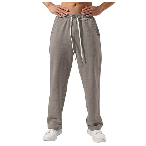 EHRWE Sweatpants For Men Comfort Sports Solid Color Sweatpants Relaxed Fit Pants With Pockets Classic Casual Stylish Comfortable