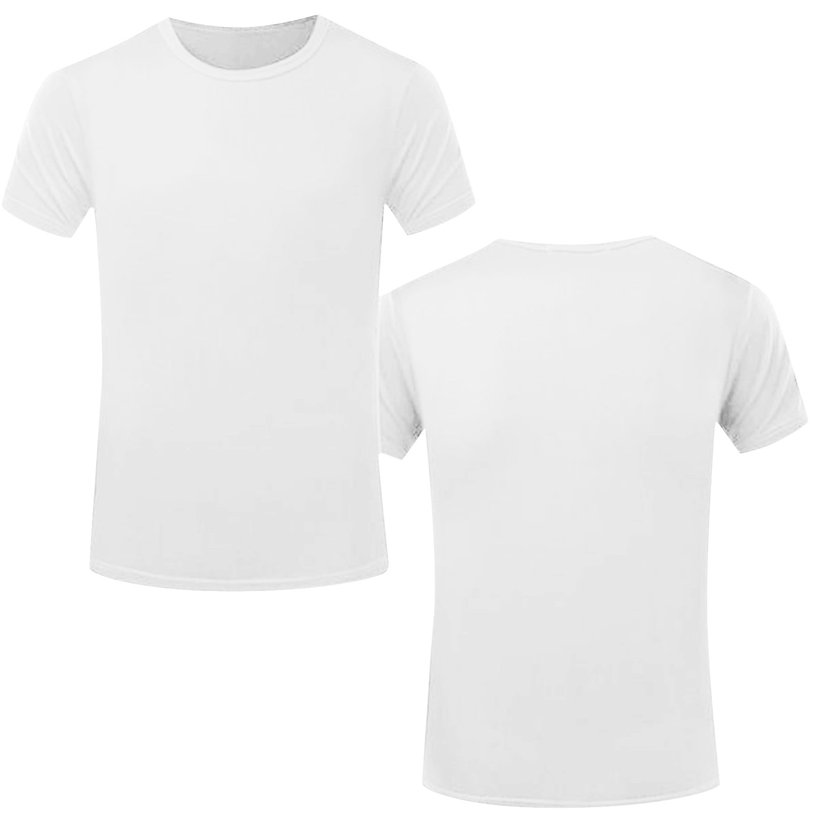 Solid-Color Crew-Neck Short-Sleeve T-Shirt