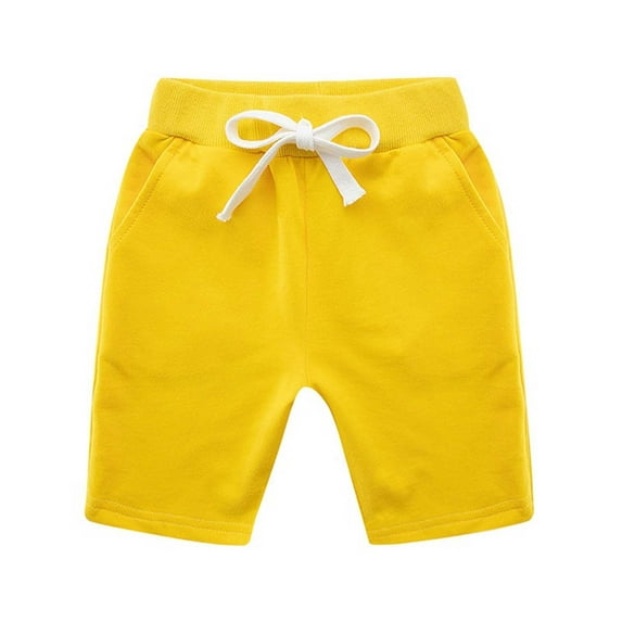 EHRWE Toddler Girls Shorts Kids Toddler Baby Girls Boys Solid Color Spring Summer Shorts Ruffle Clothes Trousers For 18-24 Months