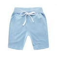 thumbnail image 1 of EHRWE Toddler Girls Shorts Kids Toddler Baby Girls Boys Solid Color Spring Summer Shorts Ruffle Clothes Trousers For 3-4 Years, 1 of 2