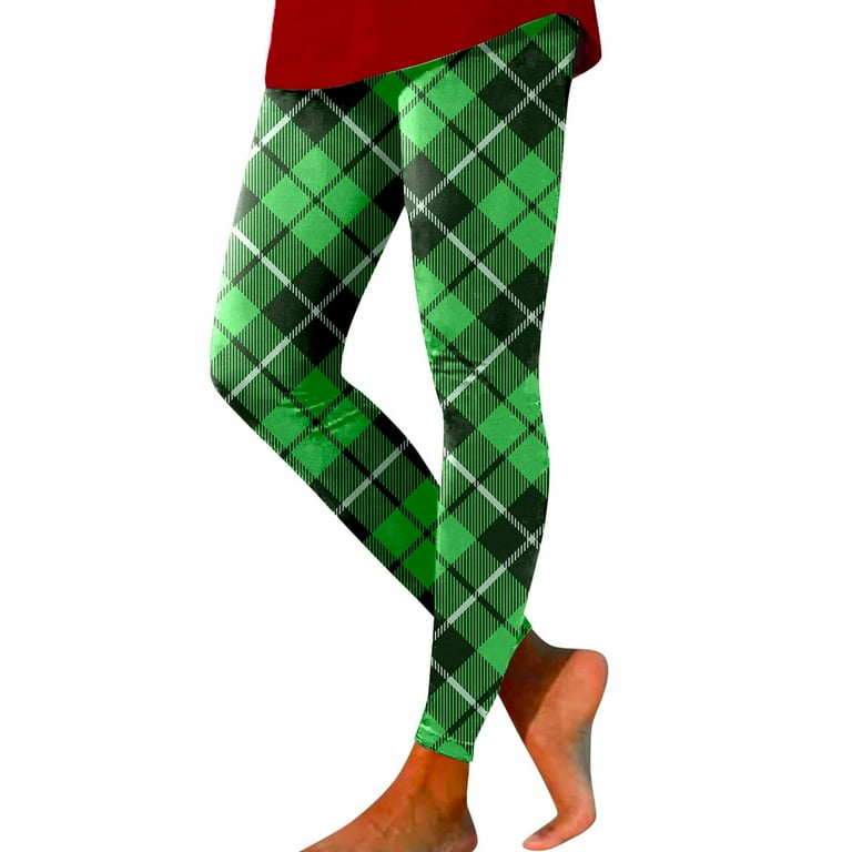 EHRWE Women Leggings Day Leggings for Women Shamrock