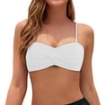 thumbnail image 1 of EHRWE Women's Bikini Top Ladies Bandeau Bikini Top Strapless Swimsuit Top Beachwear, 1 of 6