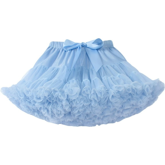 EHRWE Women's Skirt Ladies Classic Solid Color Dancing Tutu Skirt Tutu Skirt Festival Party Skirt